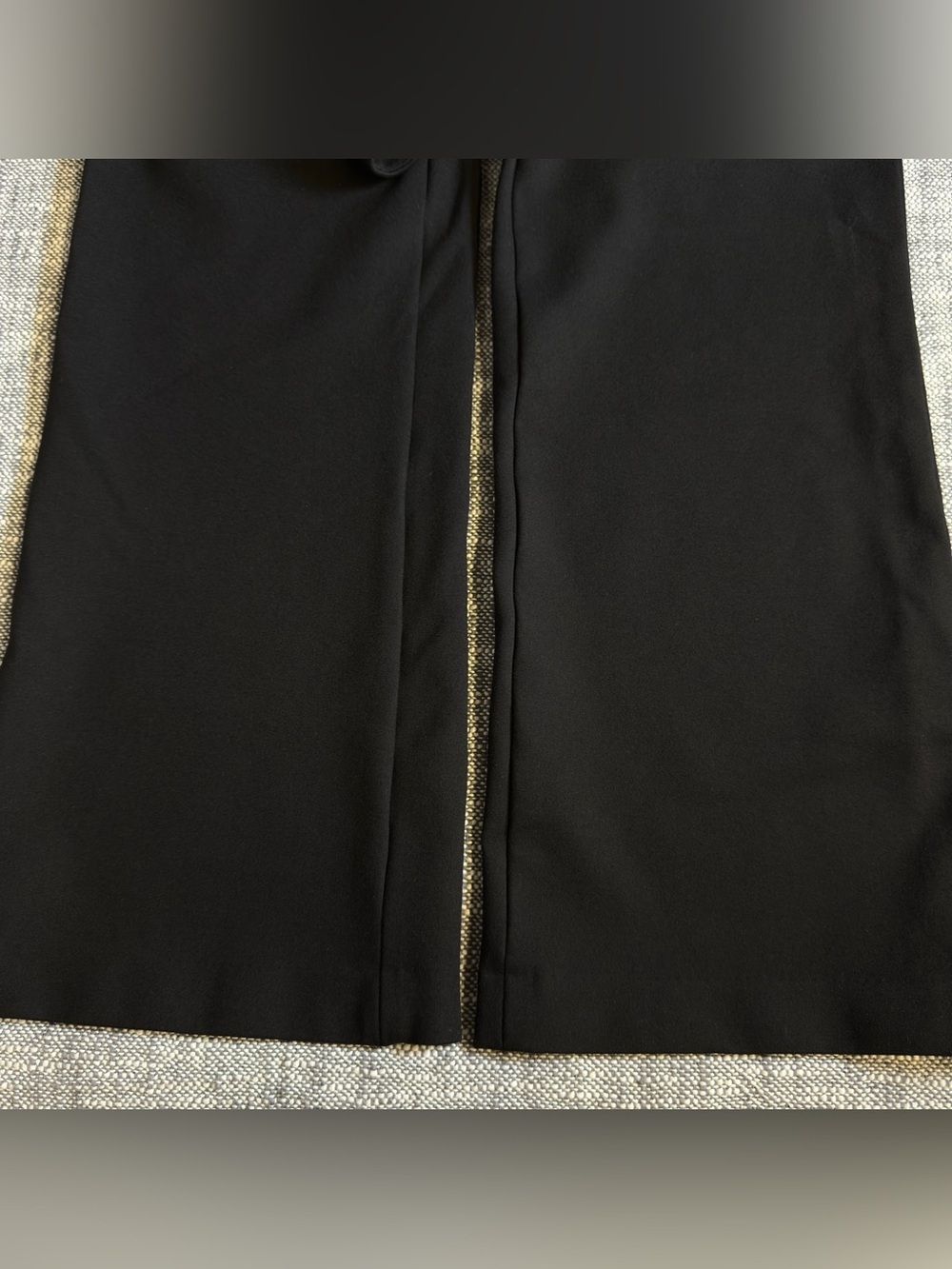 Quince Ultra-Stretch Ponte Trouser Black Size 0 wide leg short crop - Picture 6 of 8